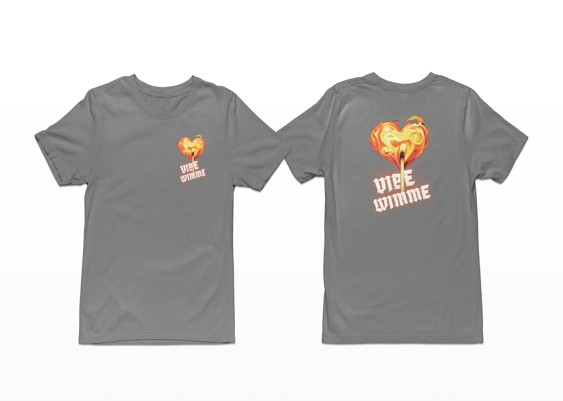 Fire Heart Vibe Wimme T-Shirt